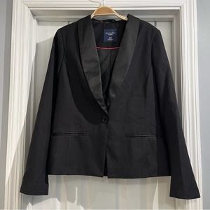 American Eagle Outfitters Women’s Black Single Button Blazer Size Medium